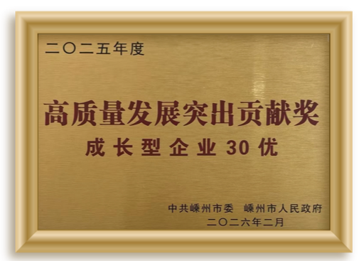 高质量发展突出贡献奖·成长型企业30优